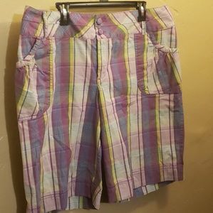 Women's plaid Bermuda shorts size 18 Lane Bryant